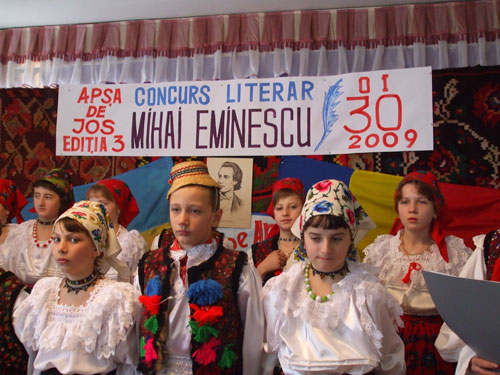 Concursului Literar ”Mihai Eminescu” - Apsa de Jos, 2009